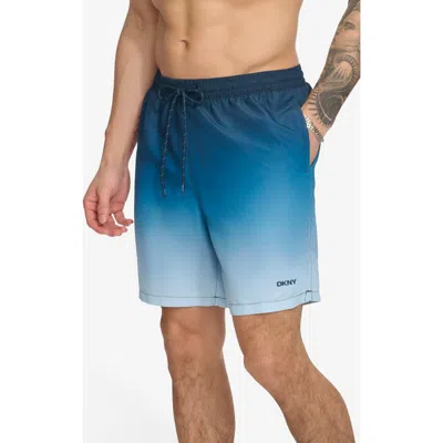 Dkny Core Volley Swim Trunk In Navy