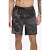 Dkny Core Volley Shorts Lined Swim Trunks In Black Camo