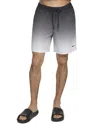 Dkny Core Volley Sunset Ombre Swim Trunk In Black