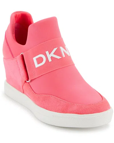 Dkny Cosmos Wedge Sneaker In Pink