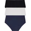 Dkny Cotton Blend Assorted 3-pack Briefs In Multi
