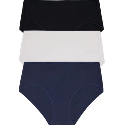 Dkny Cotton Blend Assorted 3-pack Briefs In Multi