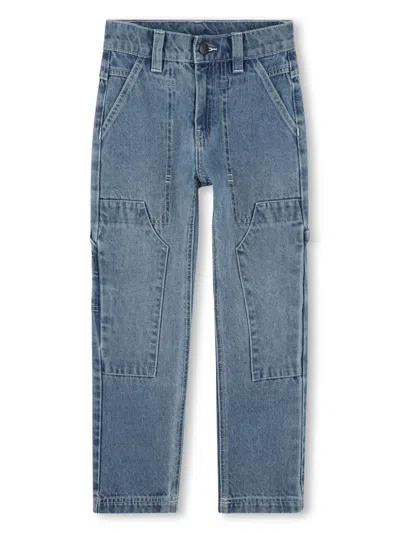 Dkny Kids' Cotton Jeans In 蓝色