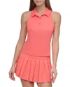 Dkny Court Pique Racerback Polo Tank