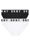 Dkny Cozy Assorted 2-pack Boyfriend Bikinis In Multi
