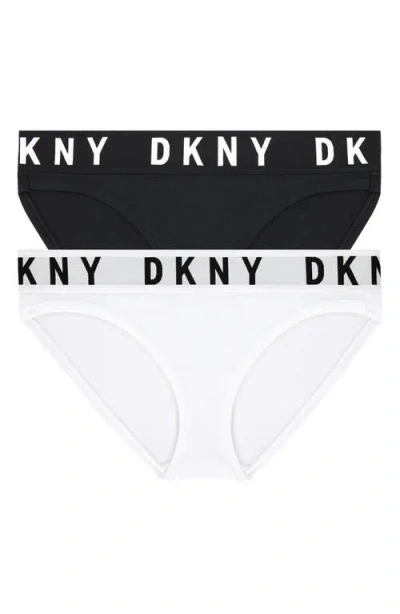Dkny Cozy Assorted 2-pack Boyfriend Bikinis In Multi