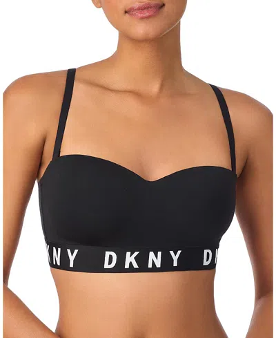 Dkny Cozy Boyfriend Beandeau Bra In Black