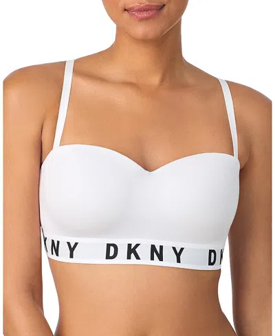 Dkny Cozy Boyfriend Beandeau Bra In White
