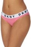 Dkny Cozy Boyfriend Bikini Briefs In Pink Taffy