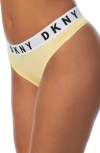 Dkny Cozy Boyfriend Thong In Mellow Yellow