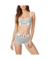 Dkny Cozy Boyfriend Underwire Bra Top Dk4521 In Gray