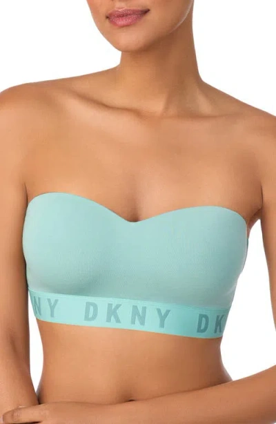 Dkny Cozy Removable Strap Wireless Bra In Blue