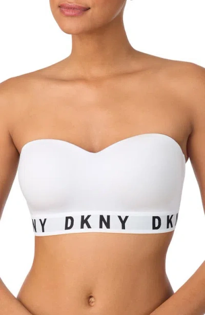 Dkny Cozy Removable Strap Wireless Bra In White