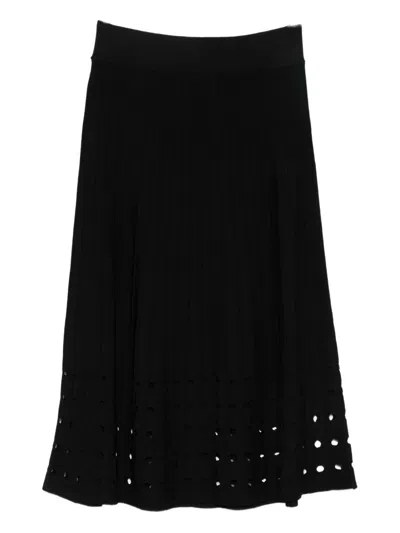 DKNY CREPE MIDI SKIRT