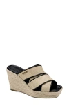 Dkny Cresson Platform Wedge Sandal In Multi