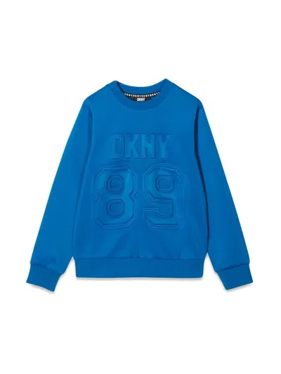 Dkny Kids' Crewneck Sweatshirt In Blue