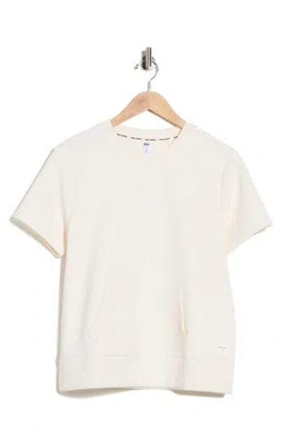 Dkny Crewneck Sweatshirt With Kangaroo Pocket In White