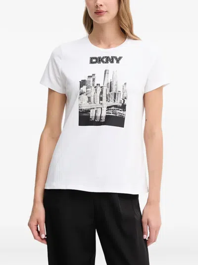Dkny Crew-neck T-shirt In Multi