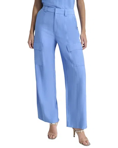 Dkny Crinkle Dressing Cargo Pant In Blue