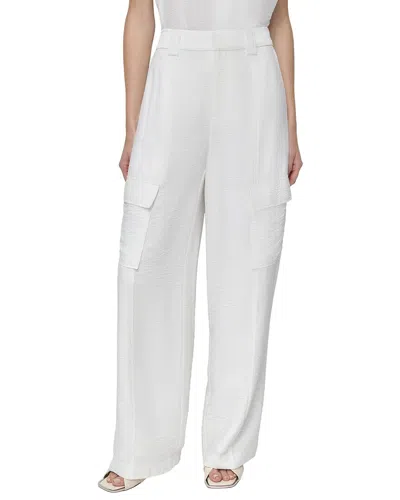 Dkny Crinkle Dressing Cargo Pant In White