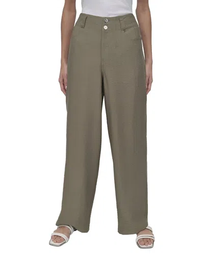 Dkny Crinkle Dressing Trouser In Green