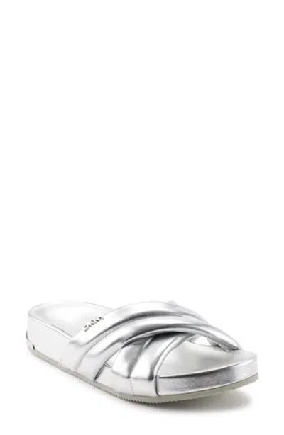 Dkny Crisscross Strap Slide Sandal In Multi