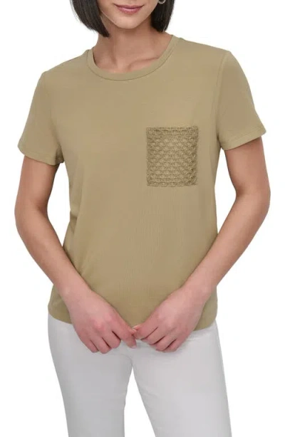 Dkny Crochet Pocket T-shirt