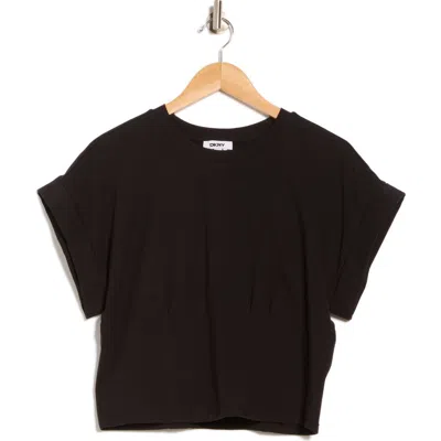 Dkny Crop Shoulder Crop T-shirt