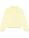 Dkny Cropped Sweatshirt In Yellow
