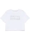 Dkny Cropped T-shirt In White
