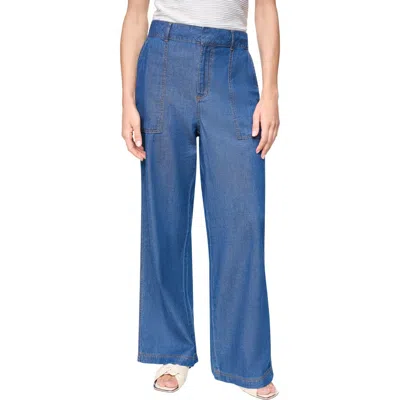 Dkny Crosby Straight Leg Jeans In Blue