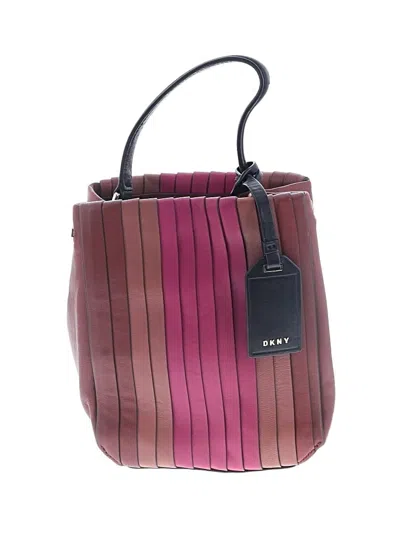 Pre-owned Dkny Crossbody Bag In Burgundy