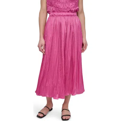 Dkny Crushed Pleated Midi Skirt