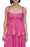 Dkny Crushed Pleats Sleeveless Top