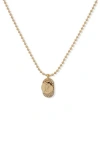 Dkny Crystal Pavé Charm Necklace In Gold/crystal