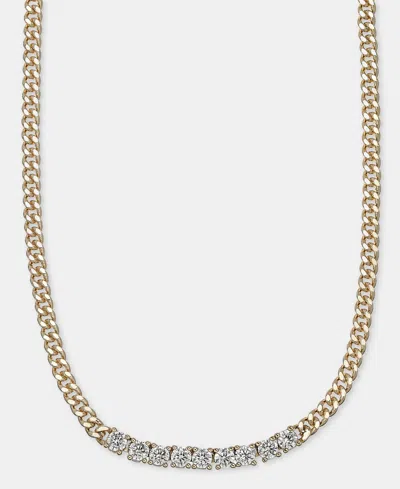 Dkny Crystal Tennis Collar Necklace, 16" + 3" Extender