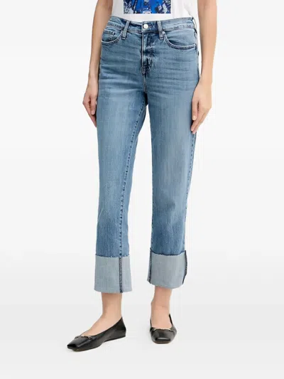 Dkny Cuffed Jeans In Blue