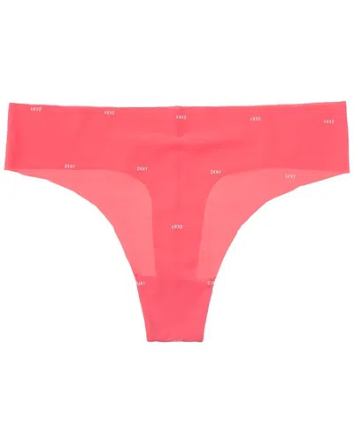 Dkny Cut Anywhere Thong In Pink