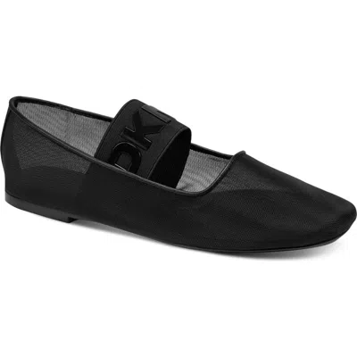 Dkny Dace Mesh Ballet Flat In Black