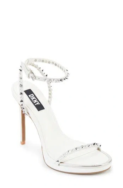 Dkny Dacia Ankle Strap Stiletto Sandal In Multi