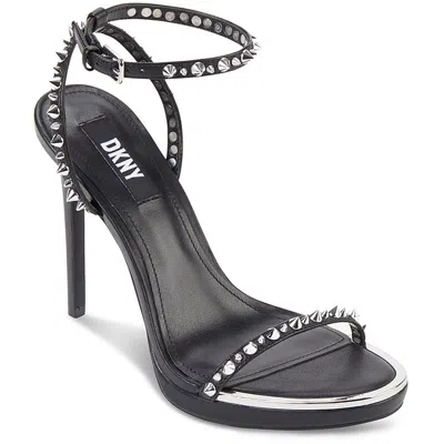 Dkny Dacia Womens Leather Strappy Platform Heels In Multi