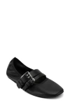 Dkny Dade Buckle Strap Ballet Flat In Black