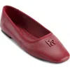 Dkny Daine Ballet Flat In Ruby Red