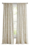 Dkny Dandelion Floral Print Set Of 2 Poletop Curtain Panels In Linen