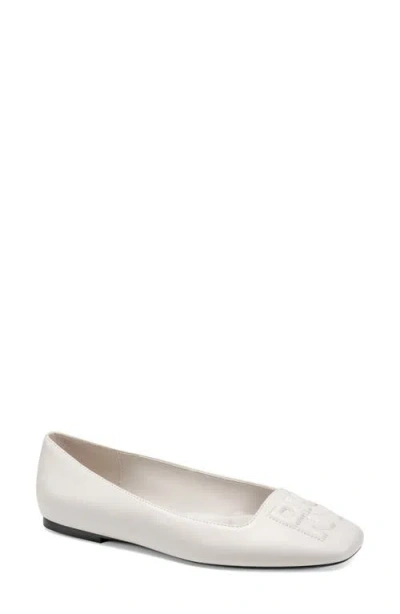 Dkny Darianne Ballet Flat In White