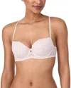 Dkny Deco Underwire Lace Balconette Bra In Pink
