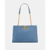 Dkny Delanie Tote In Coastal Blue