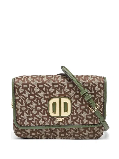 Pre-owned Dkny Delphine Cross Body Bag In Neutral