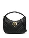 Dkny Delphine Logo-plaque Quilted Tote Bag In Black