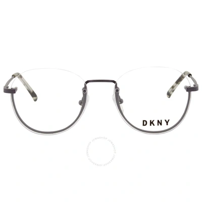 Dkny Demo Round Ladies Eyeglasses Dk1000 014 52 In Metallic